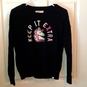 Abercrombie Kids Cotton Unicorn Sweater size 13/14